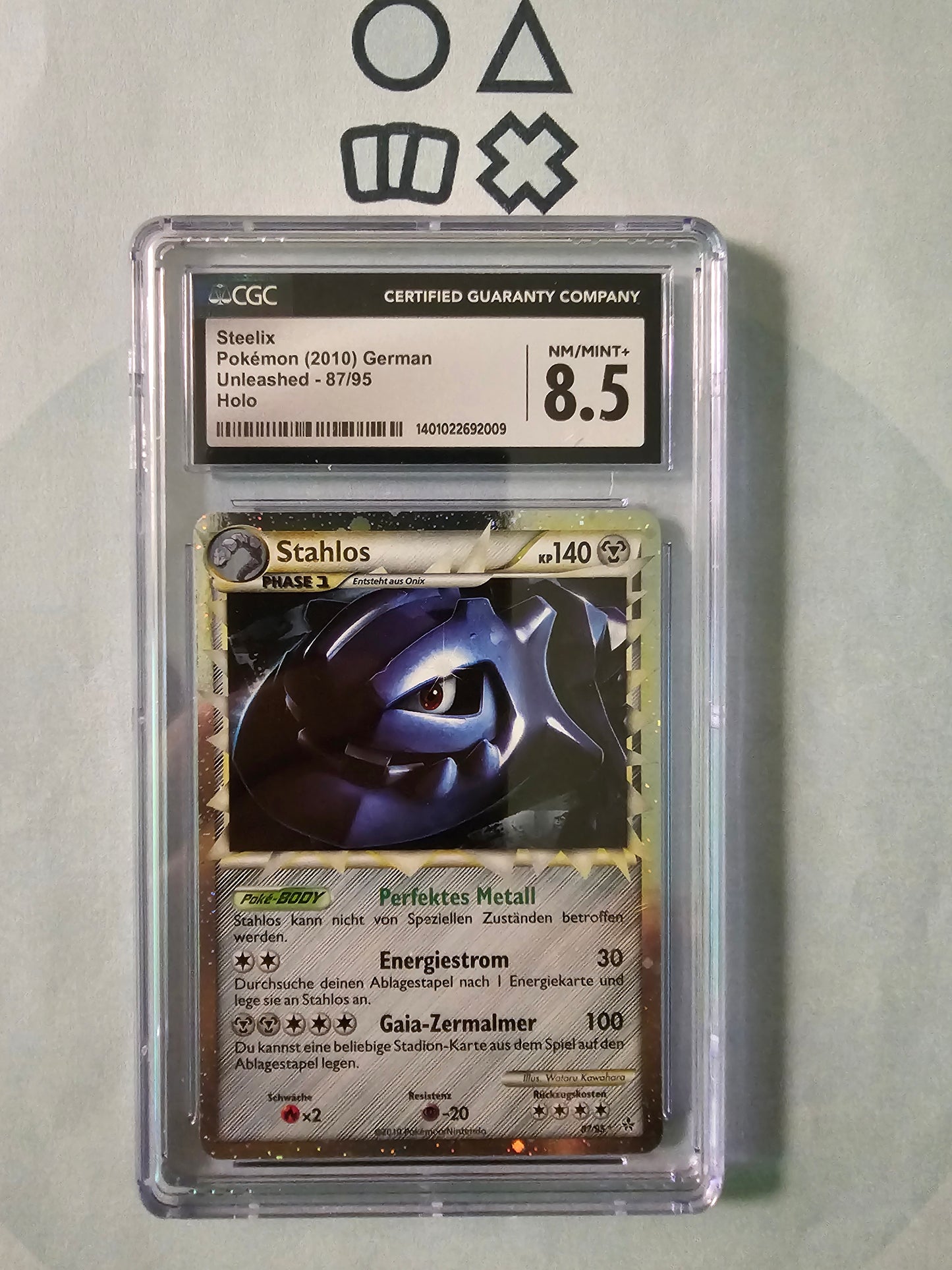 Stahlos Prime CGC 8.5 - NM (UL 87 HGSS Unleashed)