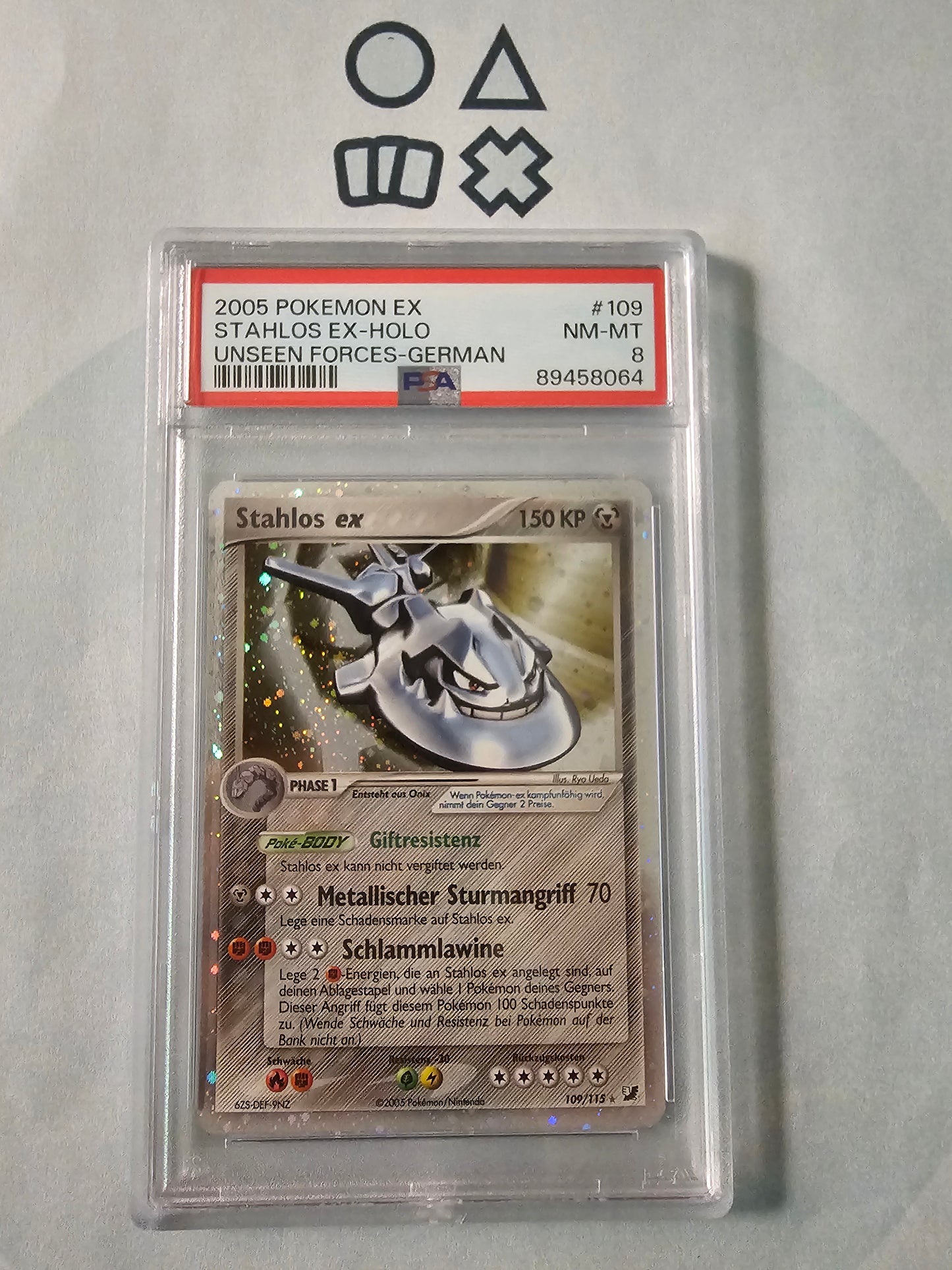 Stahlos EX - PSA 8 (UF109 EX Unseen Forces)