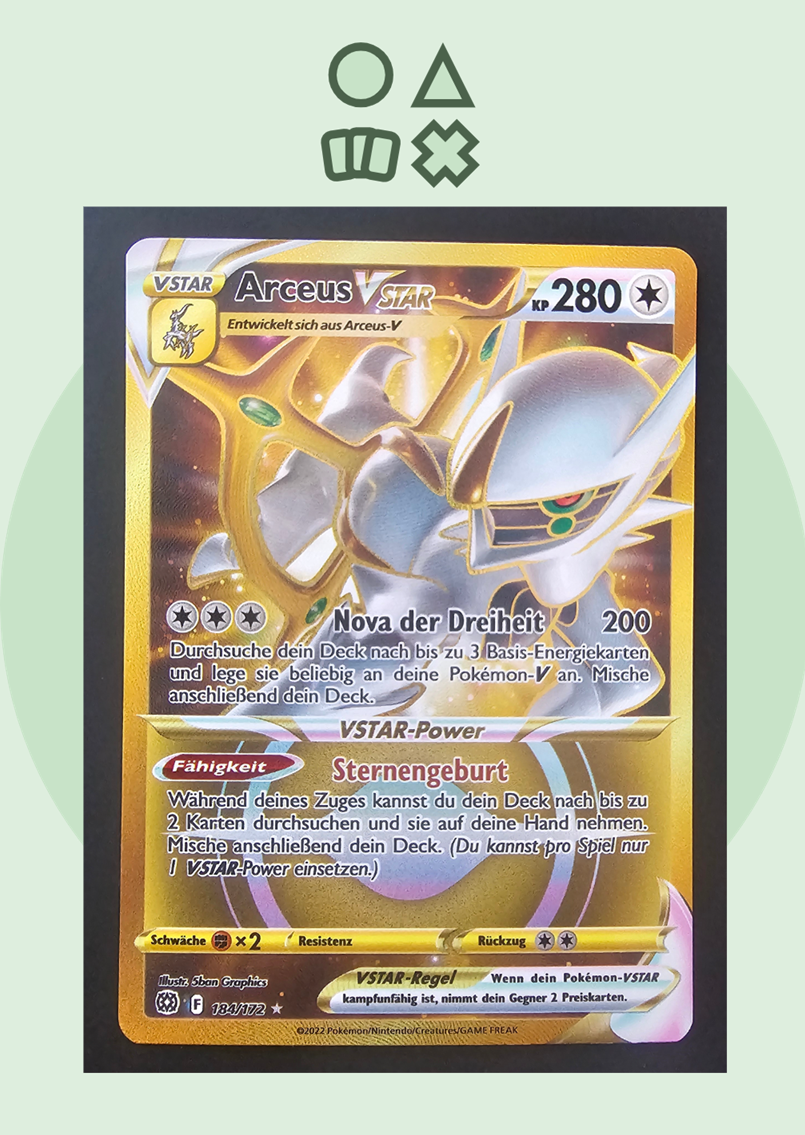 Arceus VSTAR - NM (BRS184 SWSH Brilliant Stars)