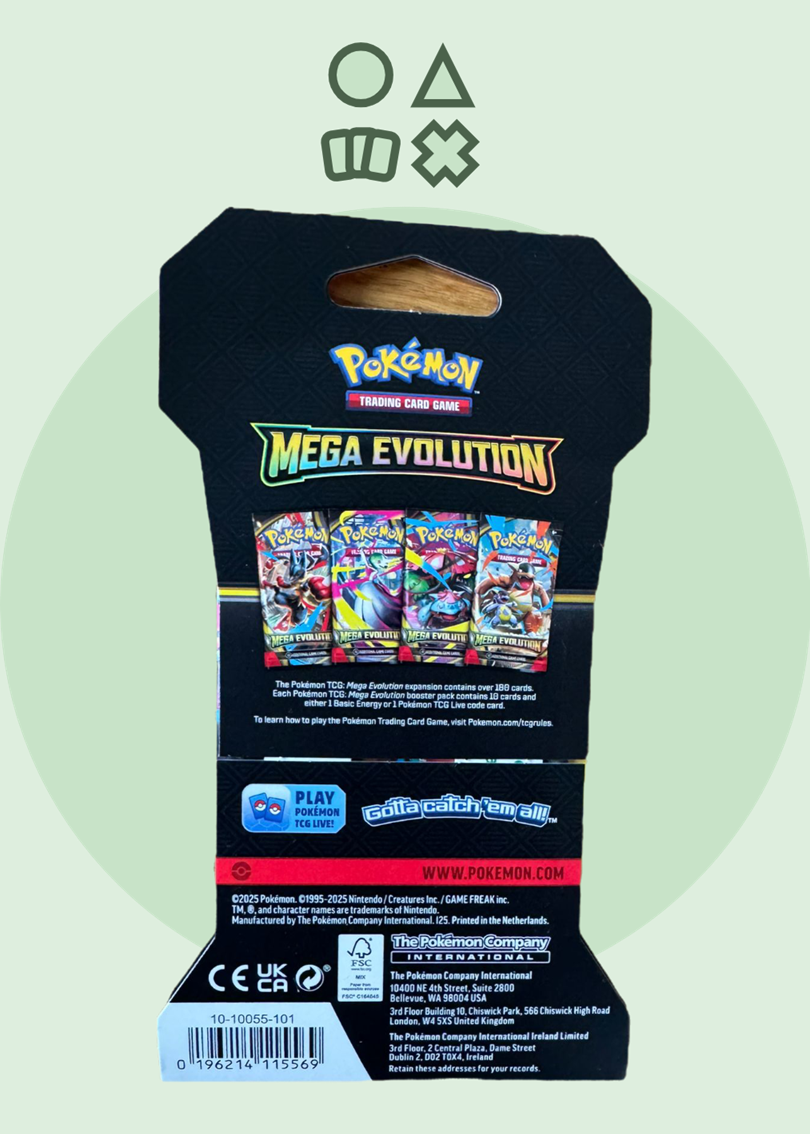 Pokémon Mega Evolution Base Set Sleeved Booster - englisch