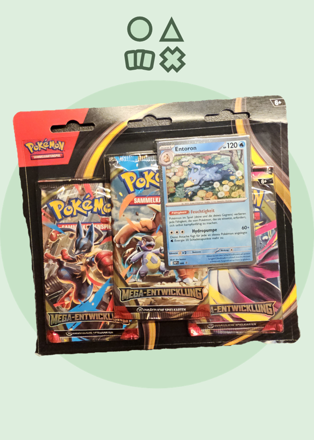 Pokémon Mega Entwicklung Base Set 3er Blister - deutsch
