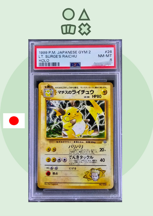 Lt. Surge's Raichu - PSA 8 (No. 26 Gym2)