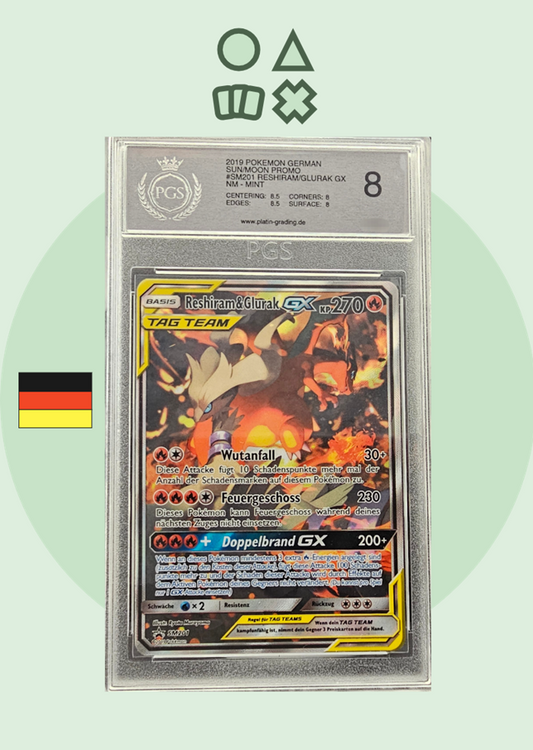 Reshiram & Glurak GX - PGS 8 (SM201 - Sun & Moon Promo)