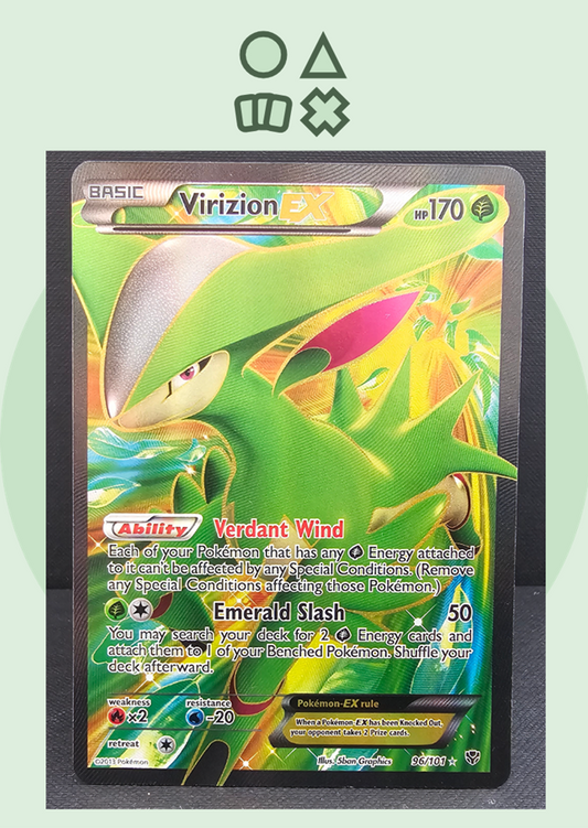 Virizion EX - NM (PLB96 B&W Plasma Blast)