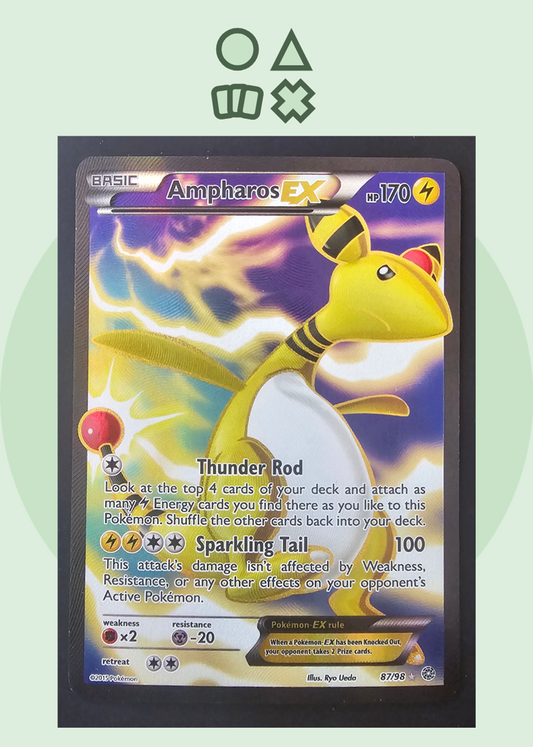 Ampharos EX - NM (AOR87 XY Ancient Origins)