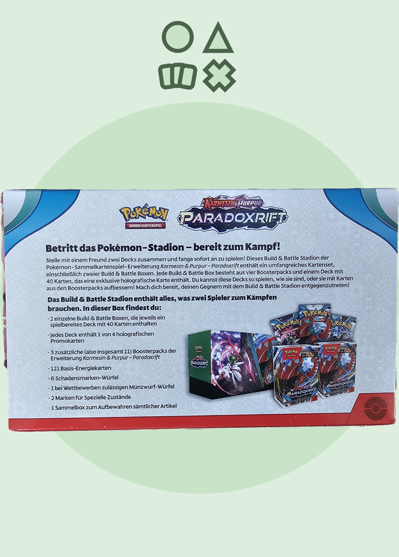 Pokémon Karmesin & Purpur Paradoxrift Build & Battle Stadion Box