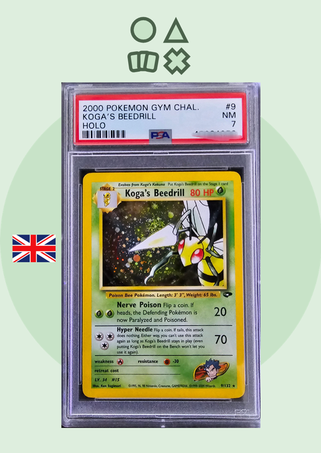 Koga's Beedrill - PSA 7 (GC9 Gym Challenge)