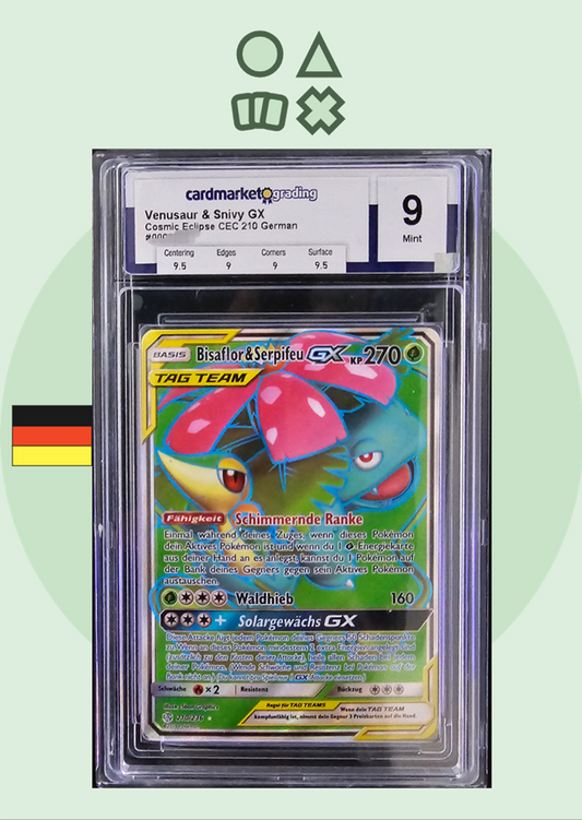 Bisaflor & Serpifeu GX CMG 9 (CEC210 Sun & Moon Cosmic Eclipse)