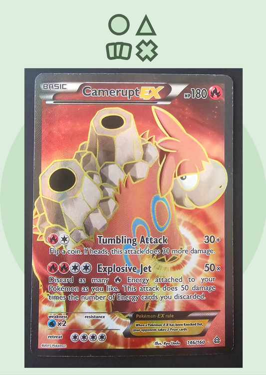 Camerupt EX - NM (PRC146 XY Primal Clash)