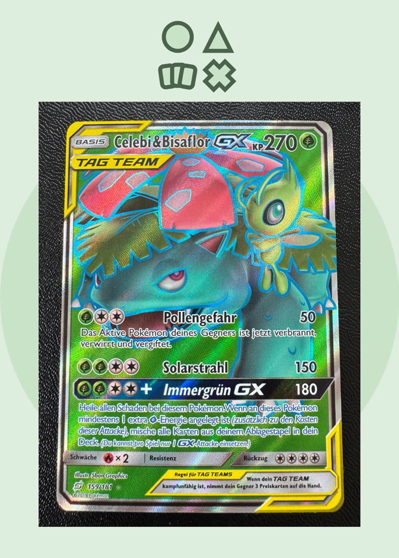 Celebi & Bisaflor GX - NM (TEU159 SM Team Up)