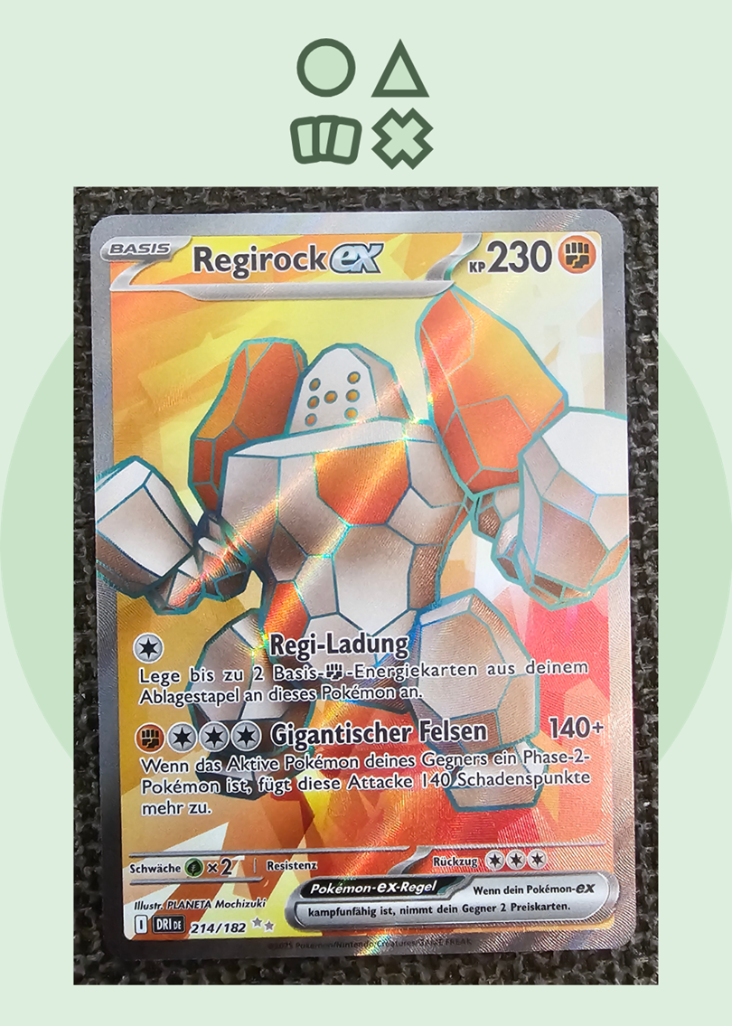 Regirock EX - NM (DRI214 SV Destined Rivals)