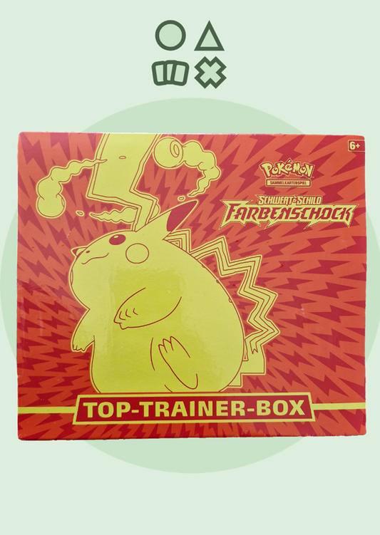 Pokémon Schwert & Schild Farbenschock Top-Trainer-Box - Vivid Voltage - deutsch