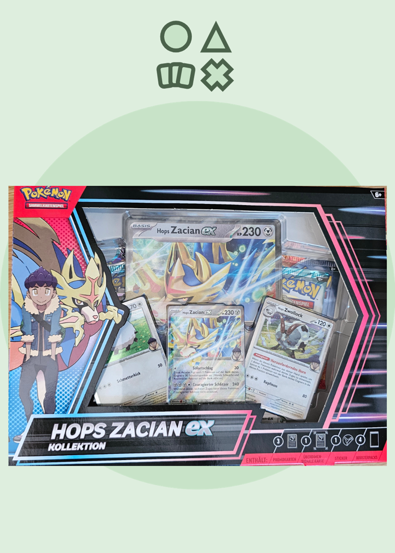 Pokémon Hops Zacian ex Kollektion
