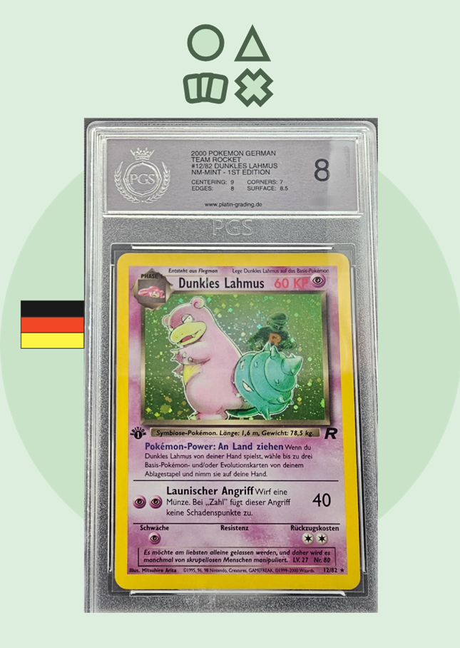 Dunkles Lahmus 1st Edition - PGS 8 (TR12 Team Rocket)