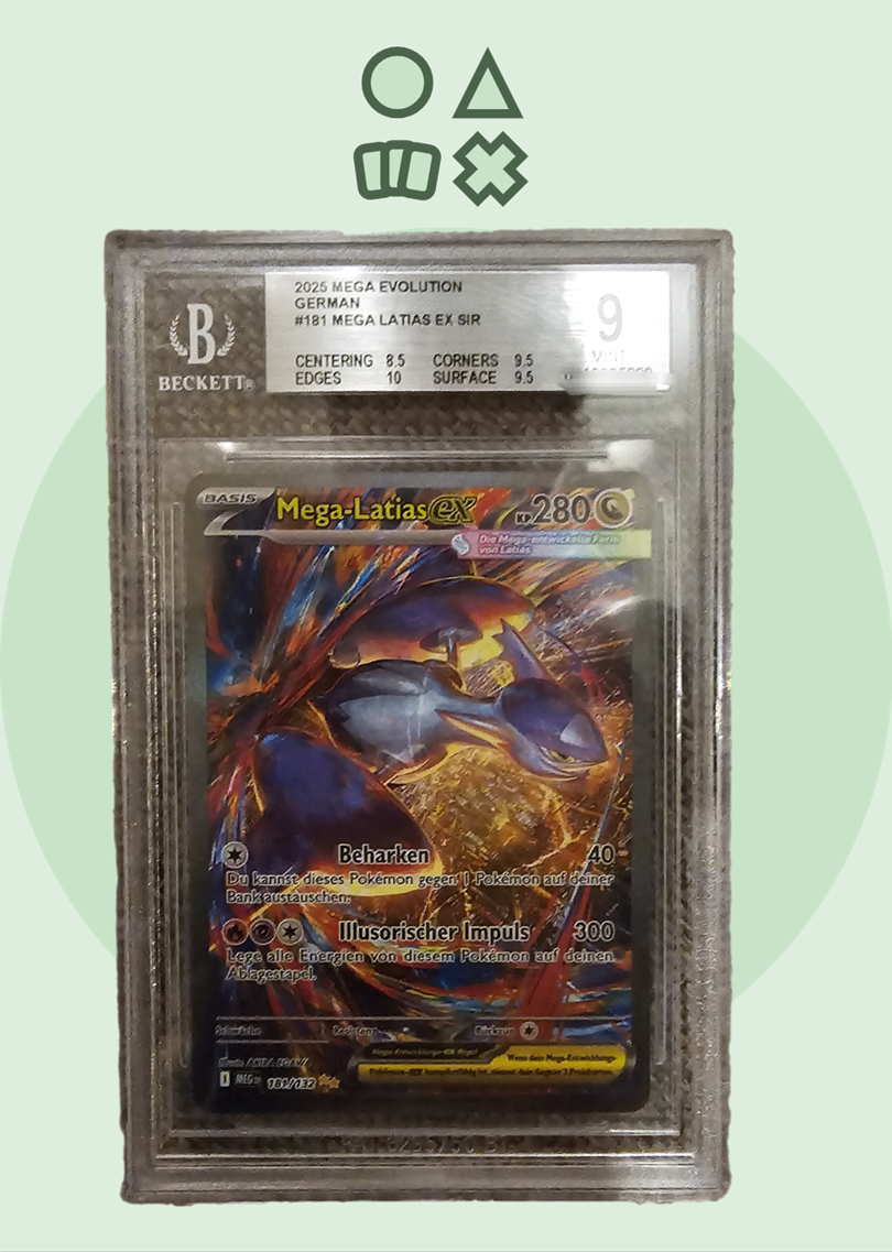 Mega-Latias EX BGS 9 (MEG191 Mega Evolution Base)