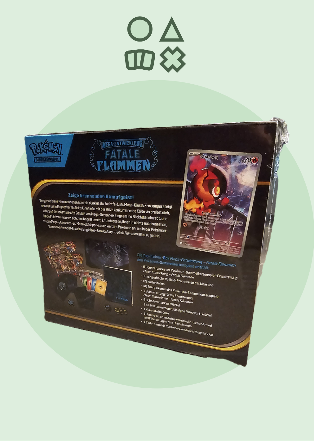 Pokémon Mega Entwicklung Fatale Flammen Top Trainer Box - deutsch