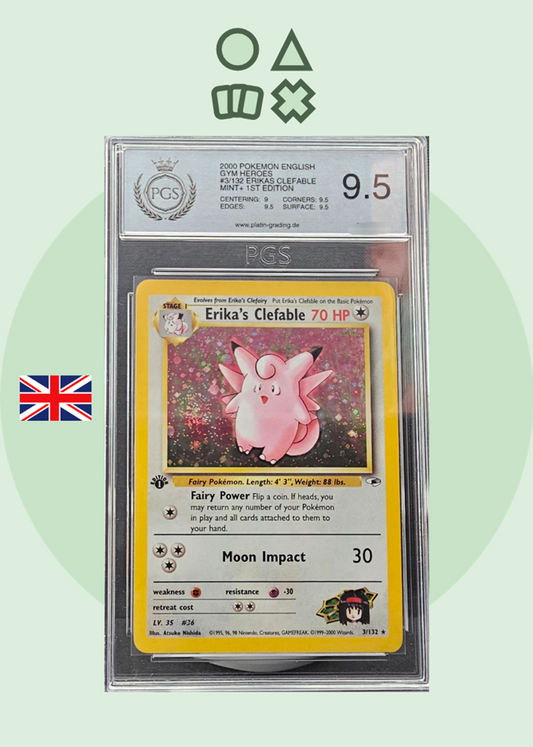 Erika's Clefable 1st Edition - PGS 9.5 (GH3 Gym Heroes)