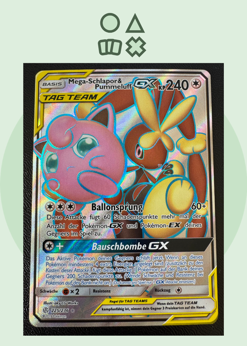Mega-Schlapor & Pummeluff GX - NM (CEC225 SM Cosmic Eclipse)