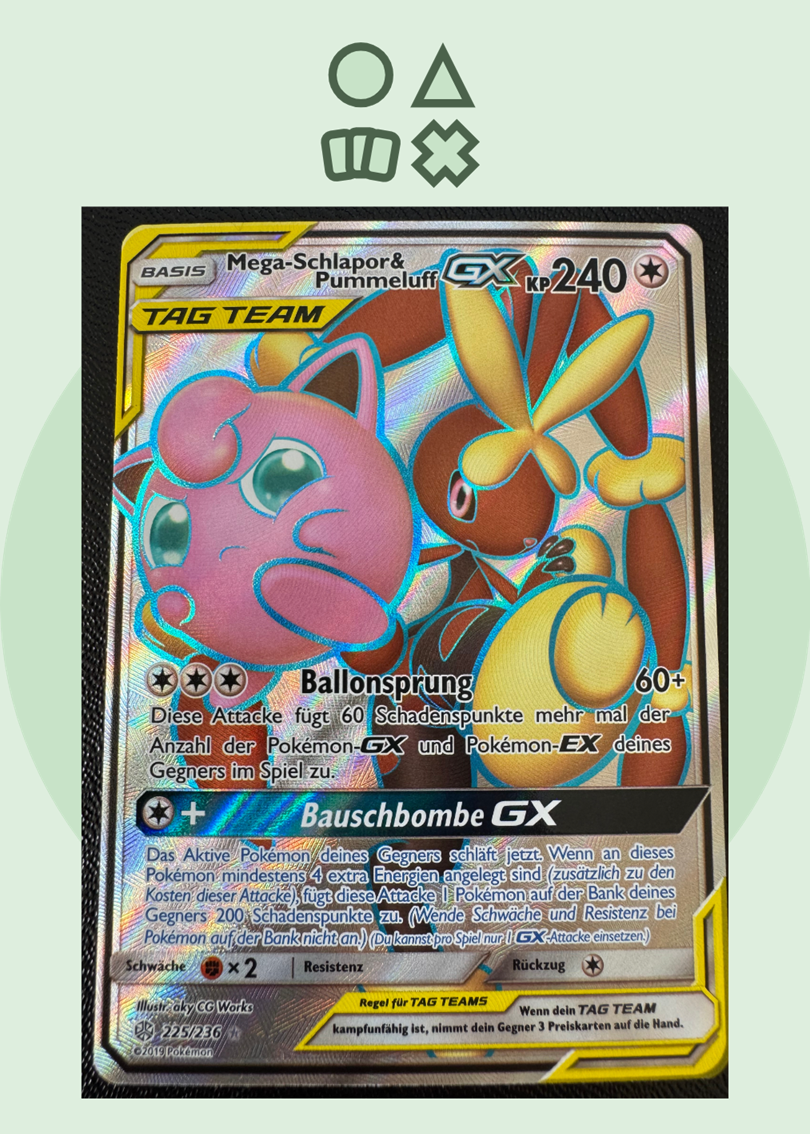 Mega-Schlapor & Pummeluff GX - NM (CEC225 SM Cosmic Eclipse)