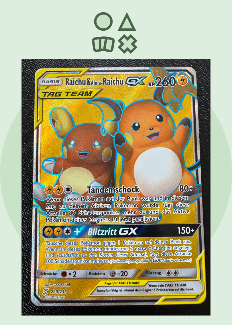 Raichu & Alola-Raichu GX - NM (UNM220 SM Unified Minds)