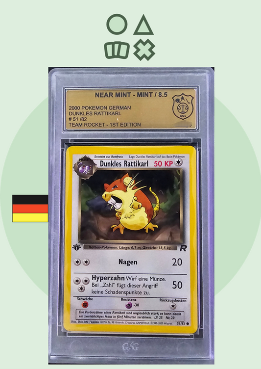 Dunkles Rattikarl 1st Edition - GSG 8.5 (TR51 Team Rocket)