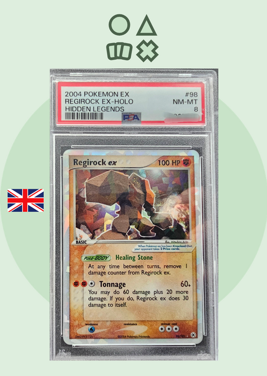 Regirock EX - PSA 8 (HL98 EX Hidden Legends)