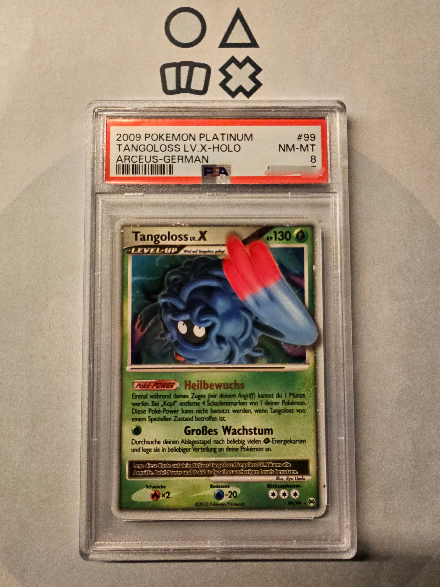 Tangoloss LV.X - PSA 8 (AR99 Platinum Arceus)