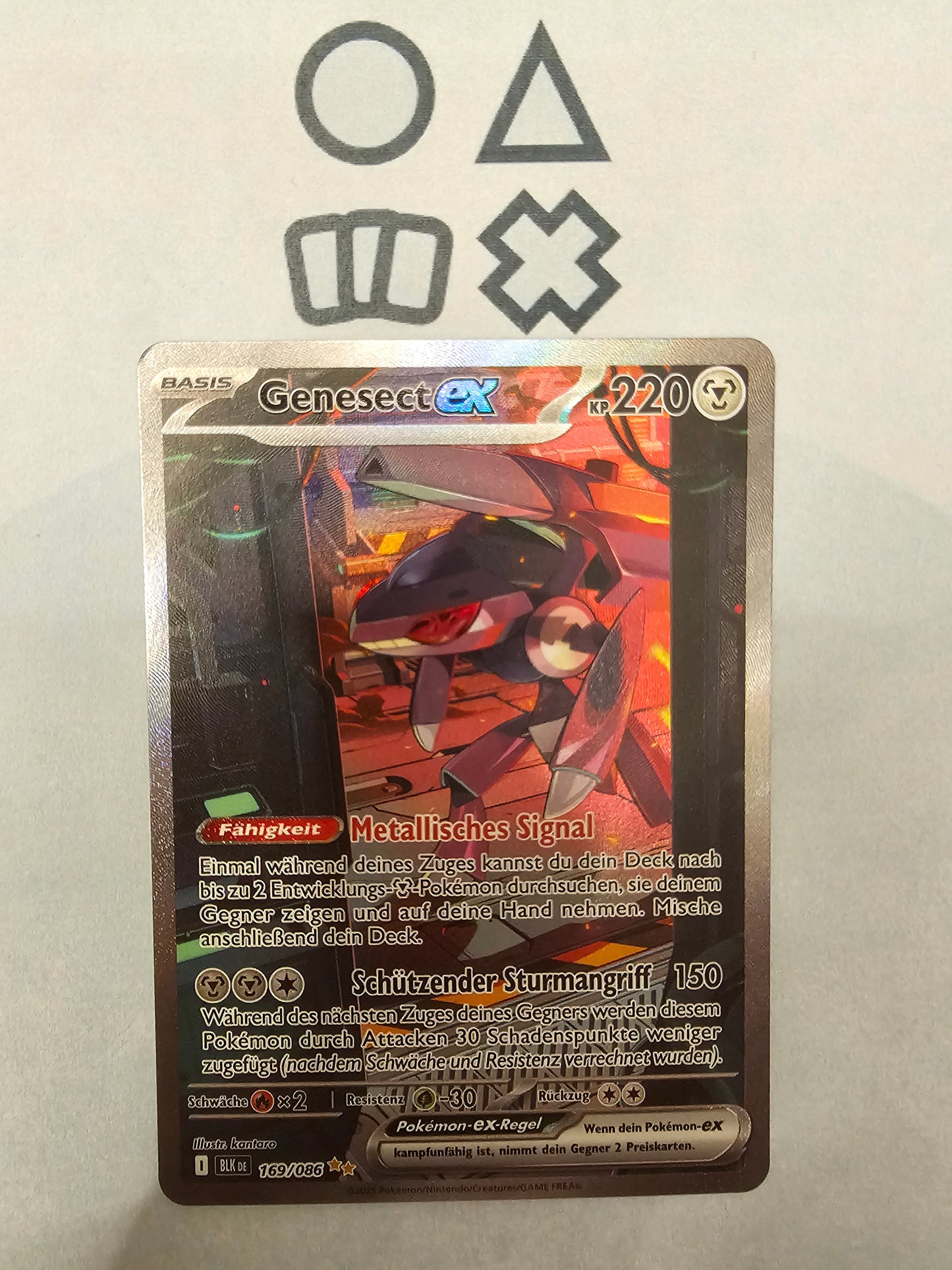 Genesect EX - NM (BLK169 S&V Black Bolt)