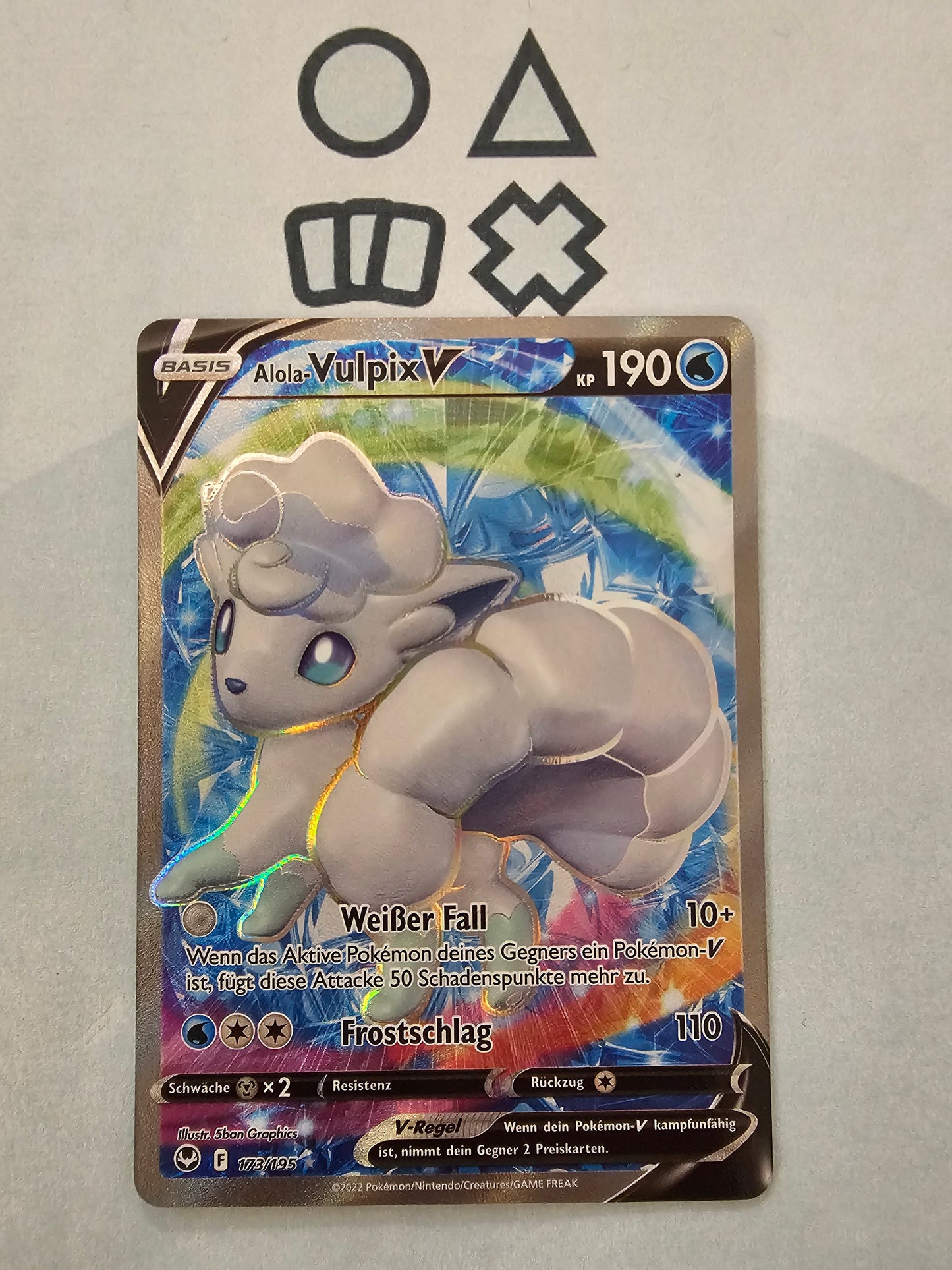Alola-Vulpix V - NM (SIT173 SWSH Silver Tempest)