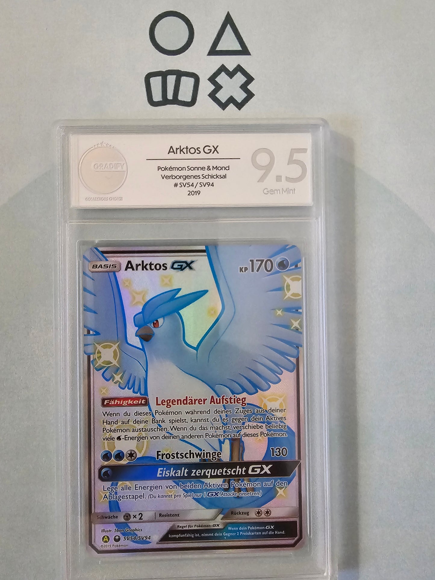 Arktos GX - Gradify 9 (HIF SV54EX Sun & Moon Hidden Fates)