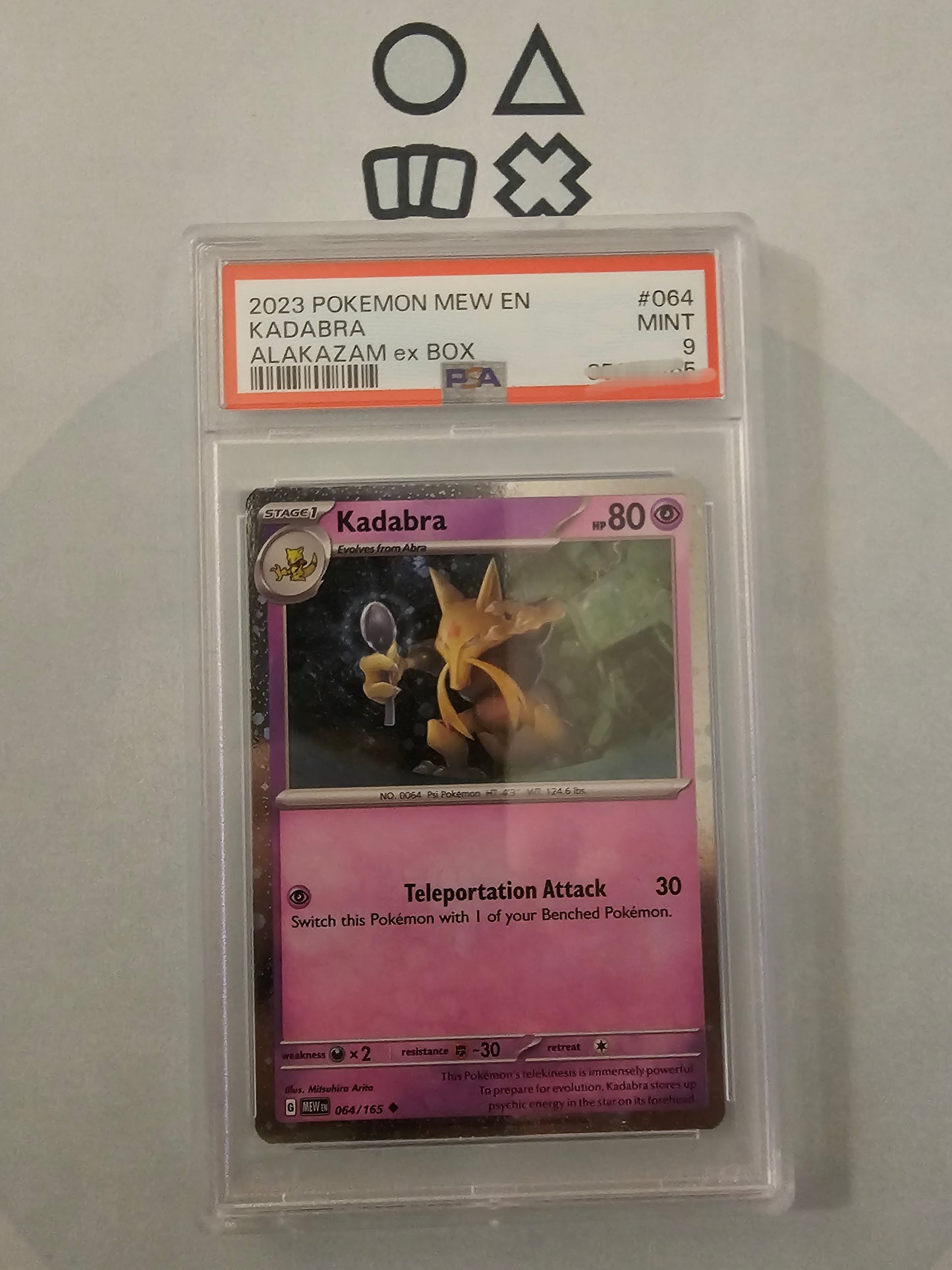Kadabra - PSA 9 (SVP MEW064 S&V Promo)
