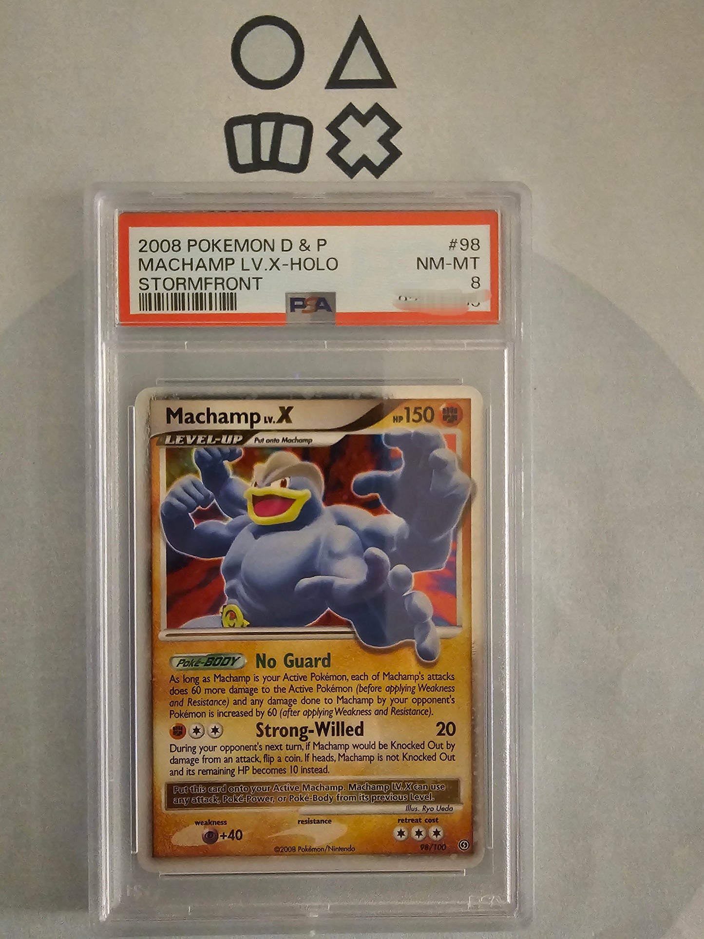Machamp LV.X - PSA 8 (STF125 Platinum Stormfront)
