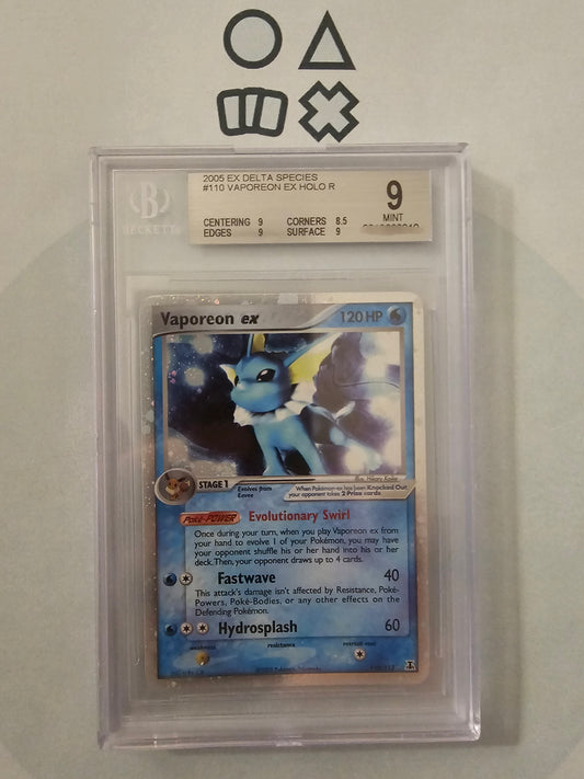 Vaporeon EX - BGS 9 (DS110 EX Delta Species)