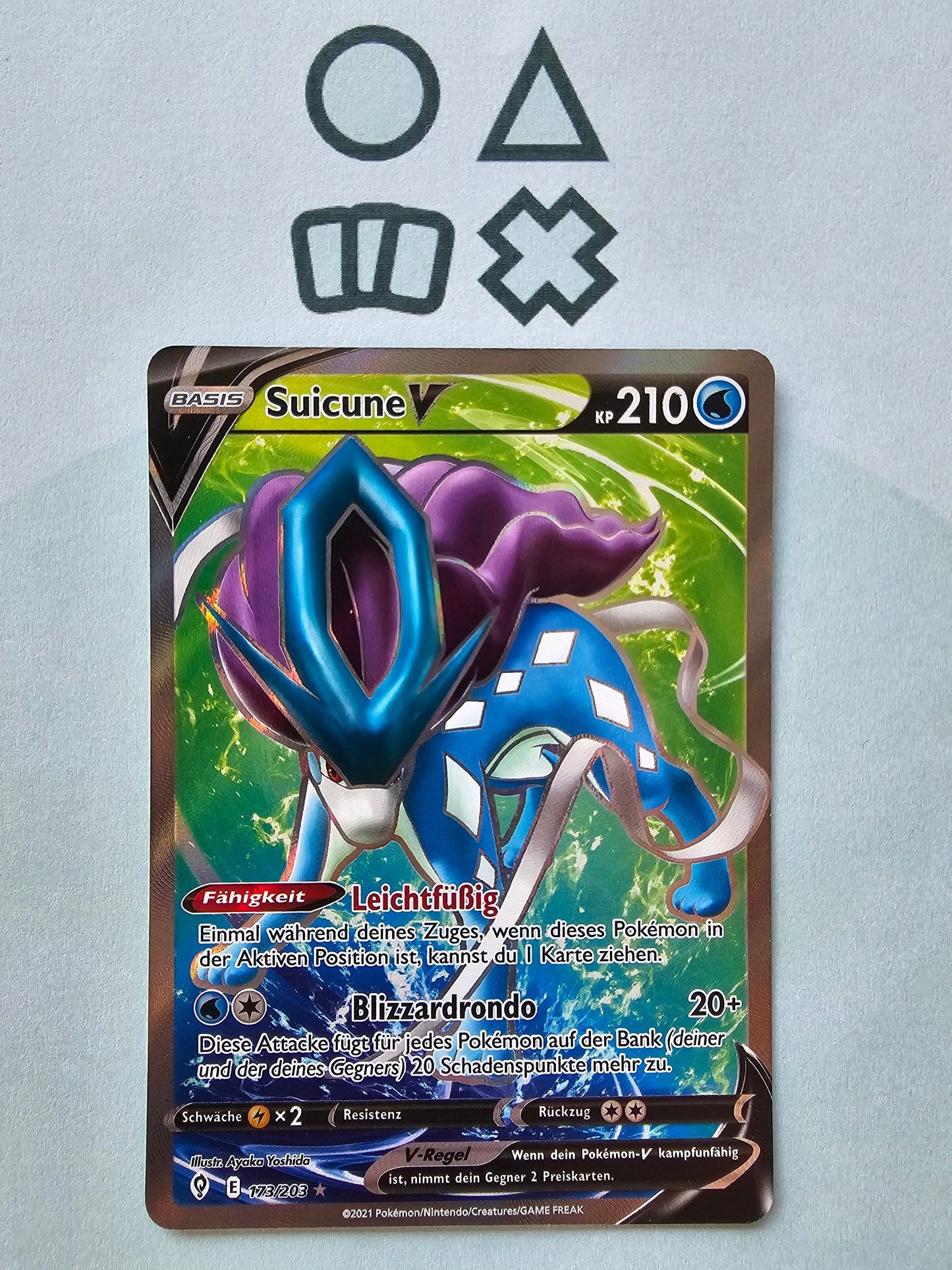 Suicune V - NM (EVS173 SWSH Evolving Skies)