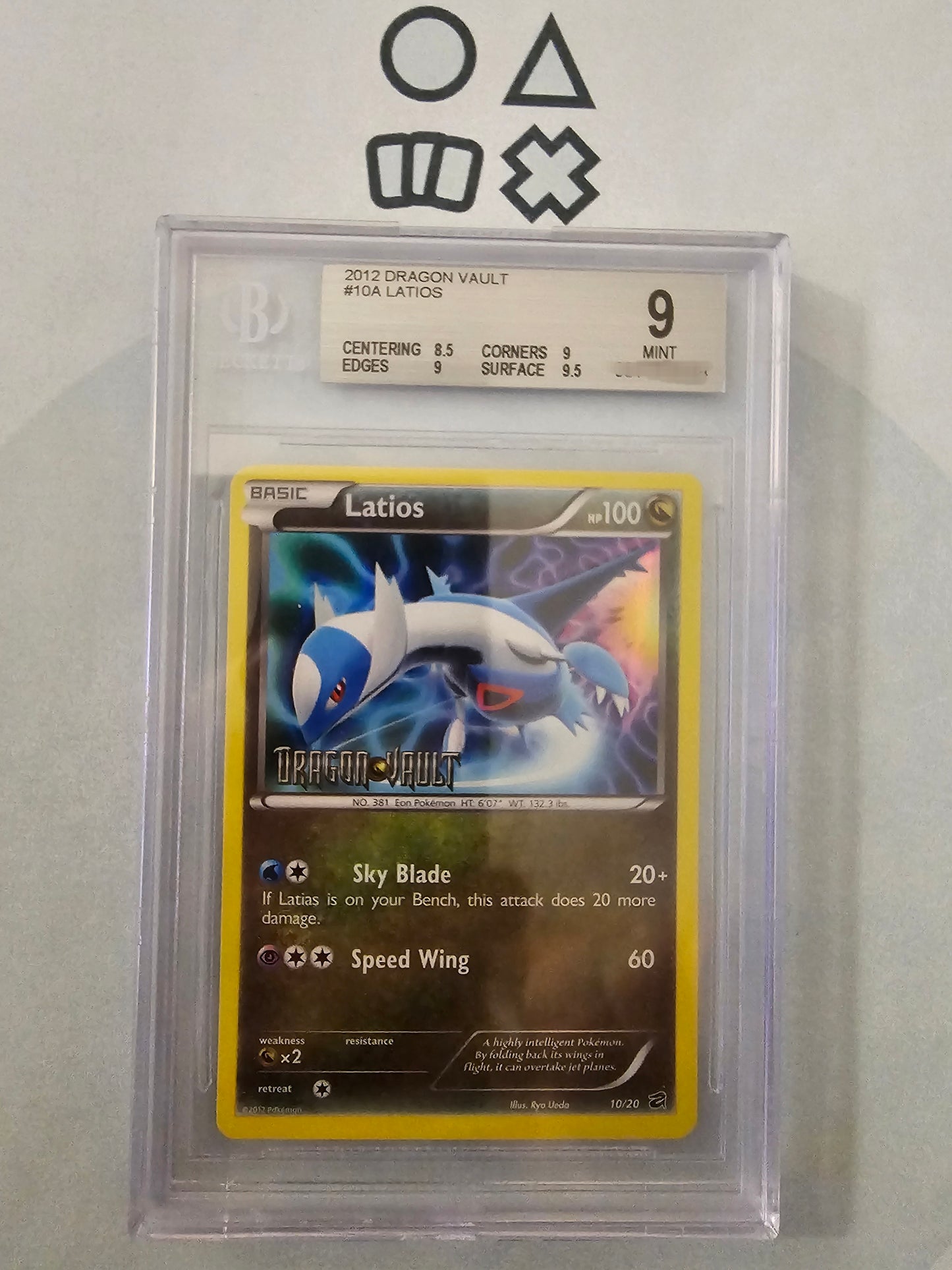 Latios Stamped - BGS 9 (DRV10A B&W Dragon Vault)