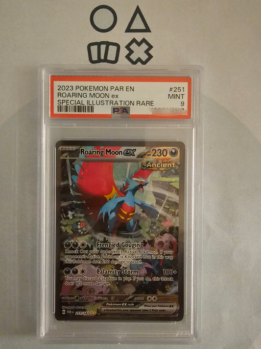 Roaring Moon EX - PSA 9 (PAR251 S&V Paradoxrift)