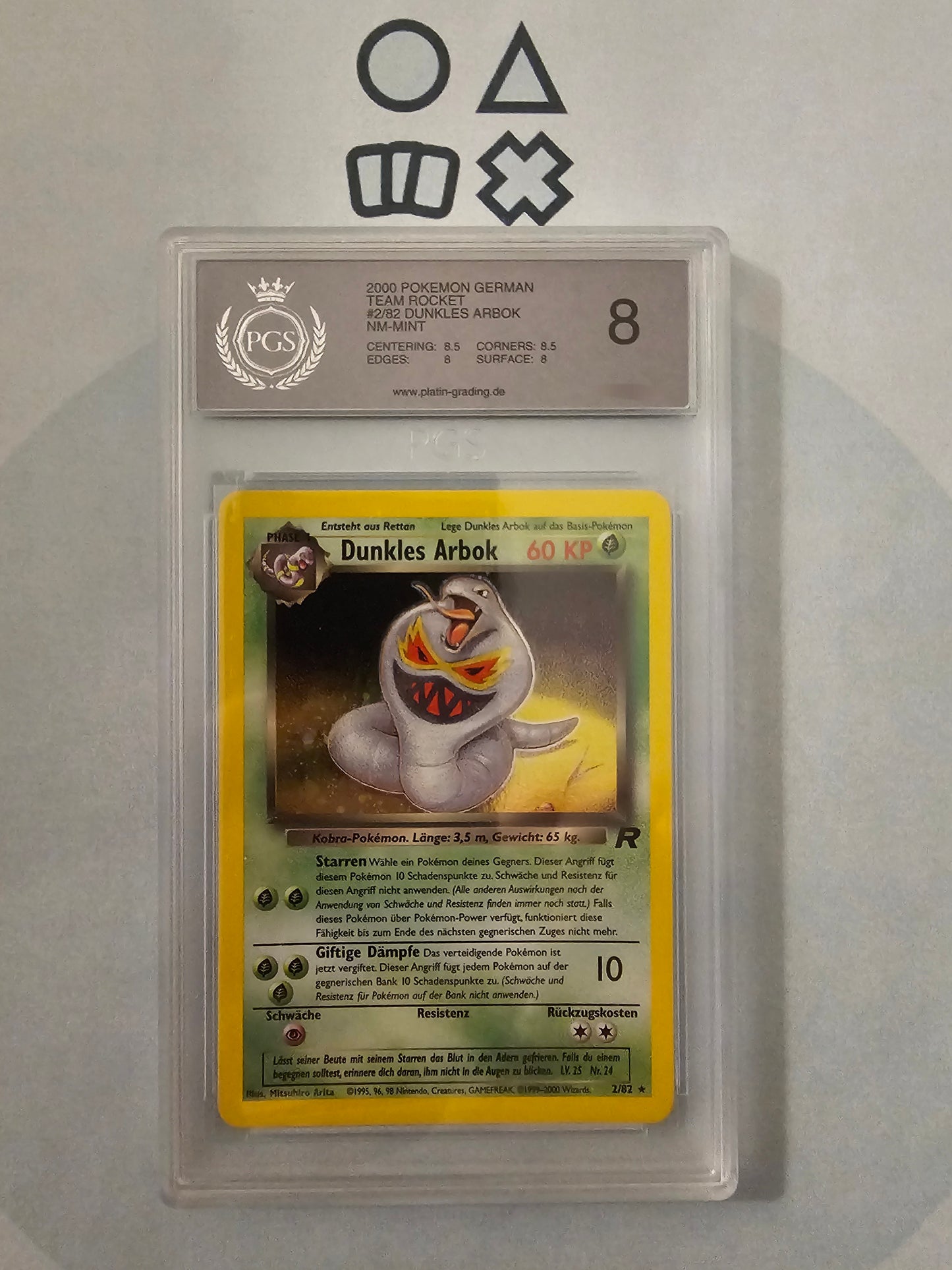 Dunkles Arbok - PGS 8 (TR2 Team Rocket)