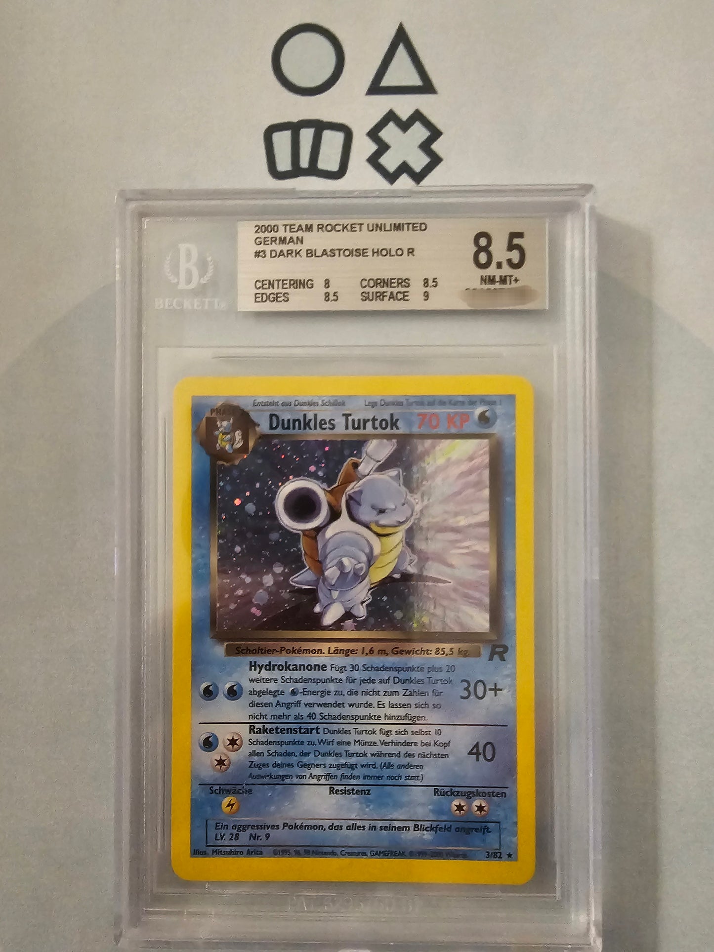 Dunkles Turtok - BGS 8.5 (TR3 Team Rocket)