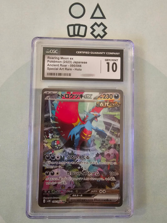 Roaring Moon EX - CGC 10 (sv4K090 S&V Ancient Roar)