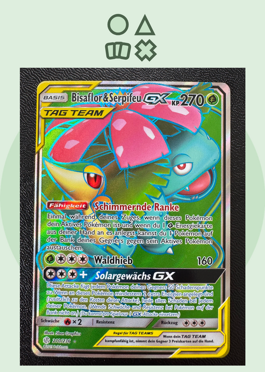 Bisaflor & Serpifeu GX - NM (CEC210 SM Cosmic Eclipse)