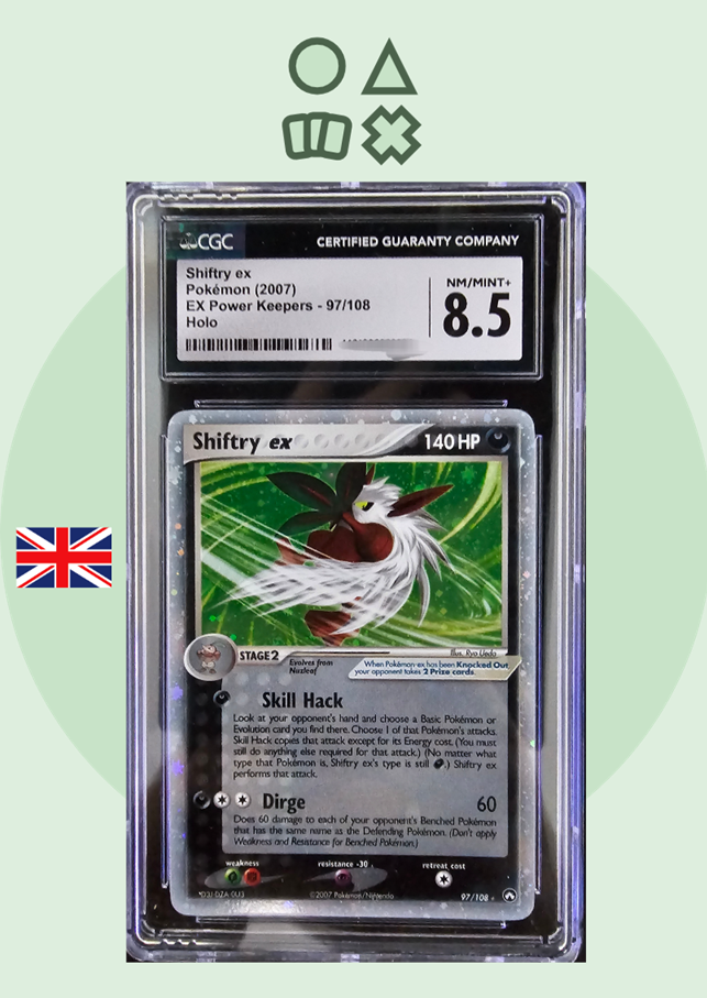 Shiftry EX - CGC 8.5 (PK97 EX Power Keepers)