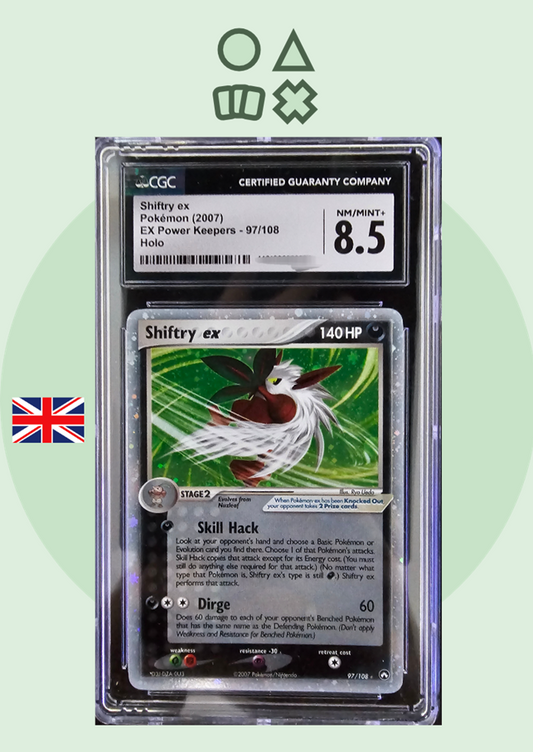 Shiftry EX - CGC 8.5 (PK97 EX Power Keepers)