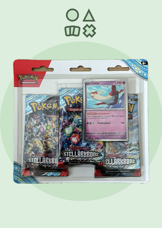 Pokémon Karmesin & Purpur Stellarkrone 3er-Blister - deutsch