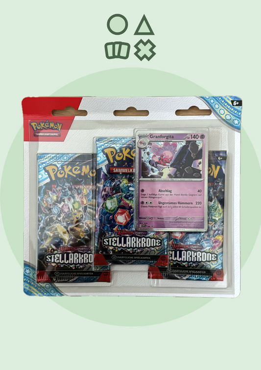 Pokémon Karmesin & Purpur Stellarkrone 3er-Blister - deutsch