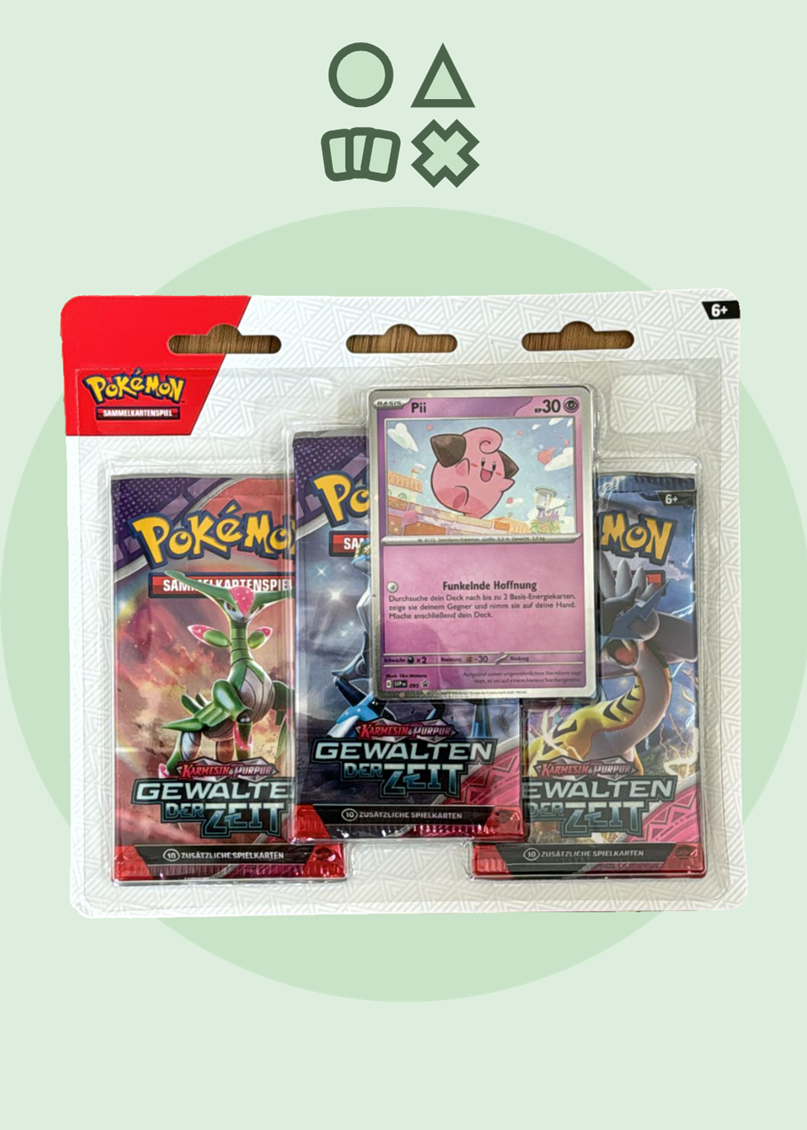 Pokémon Karmesin & Purpur Gewalten der Zeit 3er-Blister