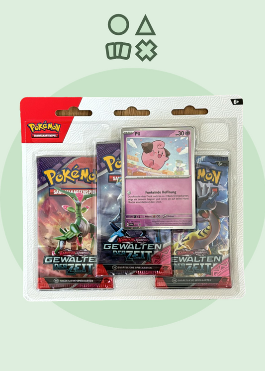Pokémon Karmesin & Purpur Gewalten der Zeit 3er-Blister - deutsch