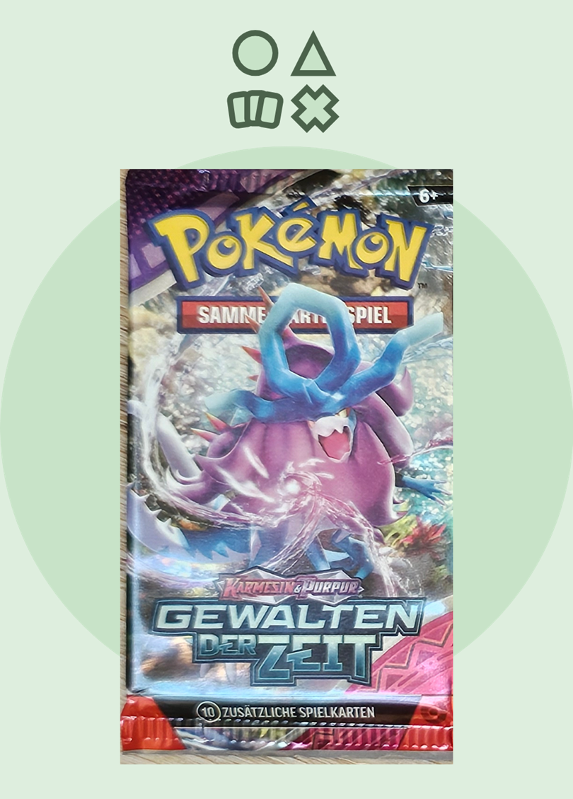 Pokémon Crimson & Purple Forces of Time Booster - German