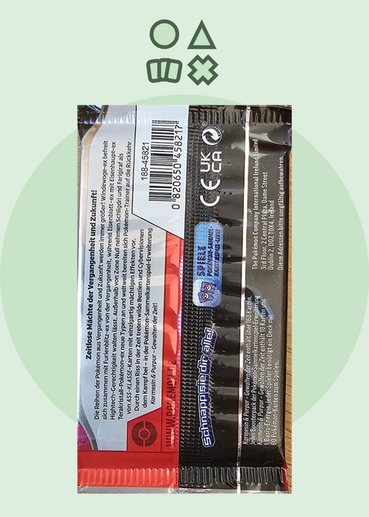 Pokémon Karmesin & Purpur Gewalten der Zeit Booster - deutsch