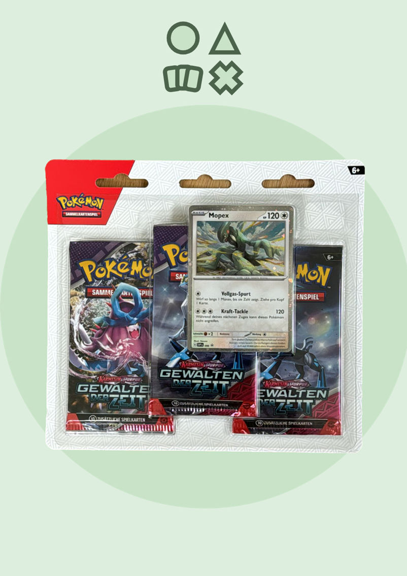 Pokémon Karmesin & Purpur Gewalten der Zeit 3er-Blister