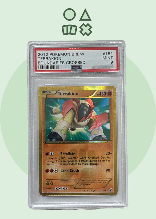 Terrakion - PSA 9 (BRC151 B&W Boundaries Crossed)